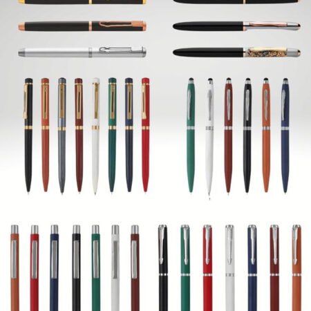 Range of metal ball pens in assorted colours and finishes for corporate branding